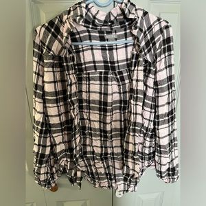 Pink and black flannel